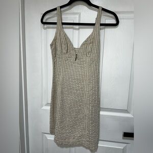 Urban Outfitters Beige Striped Top